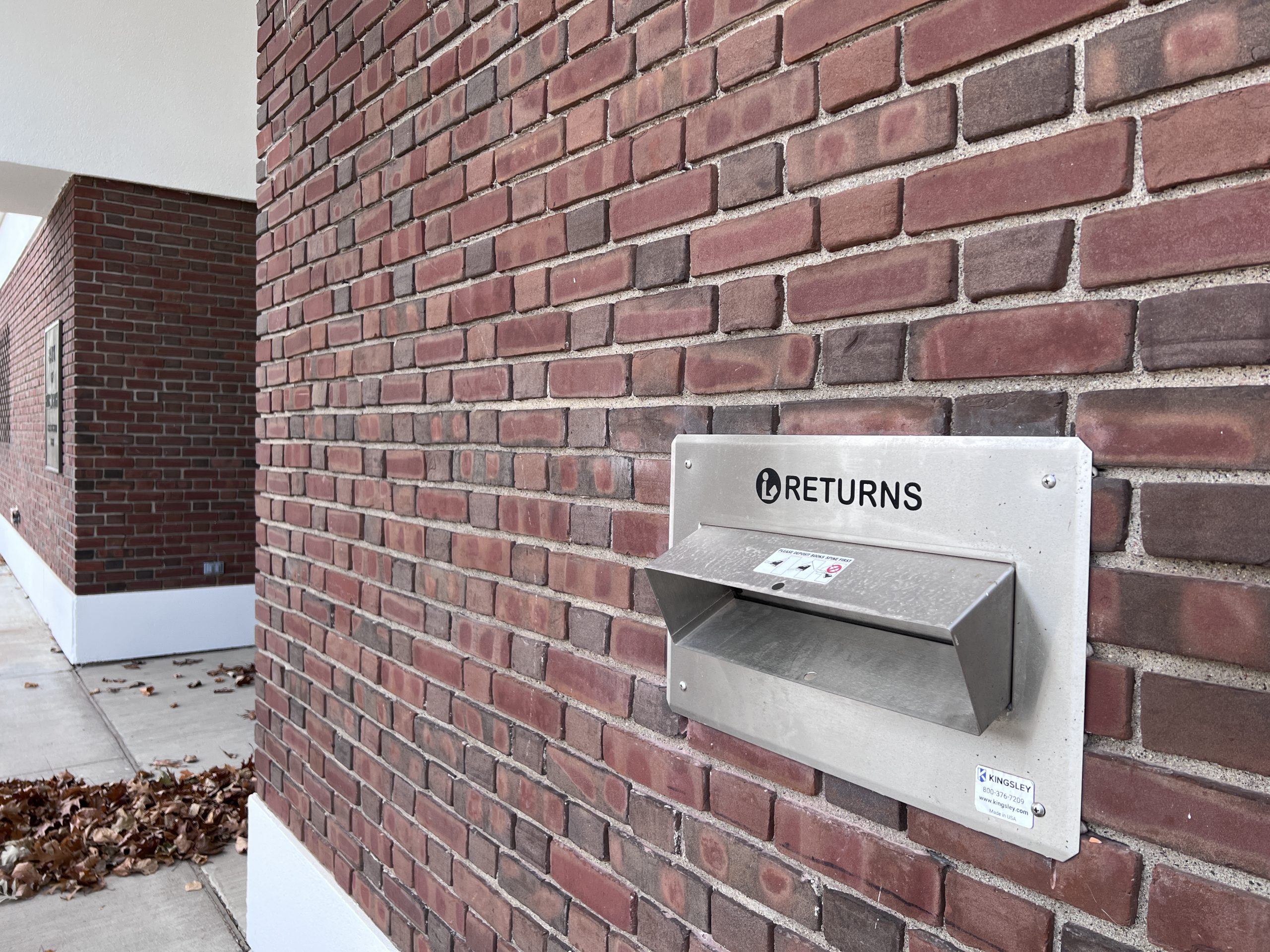 Book drop - outside