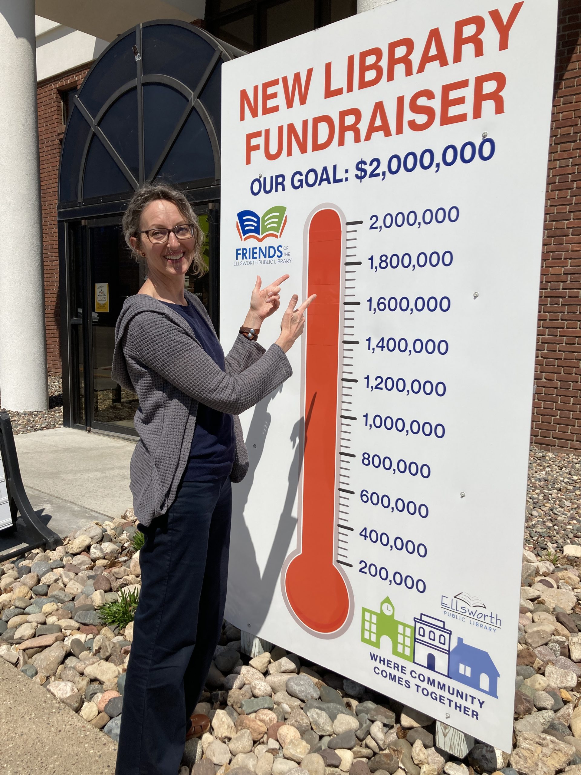 fundraiser thermometer $2 million